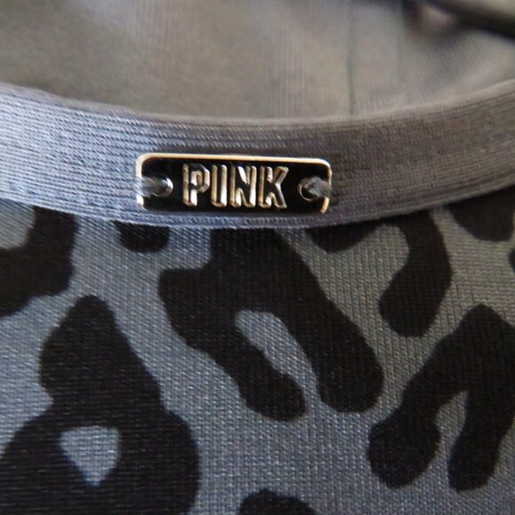 Pink Active Dark Steel Ultimate‎ Lightly Lined Leopard Gray Sport Bra Top L - Picture 4 of 9